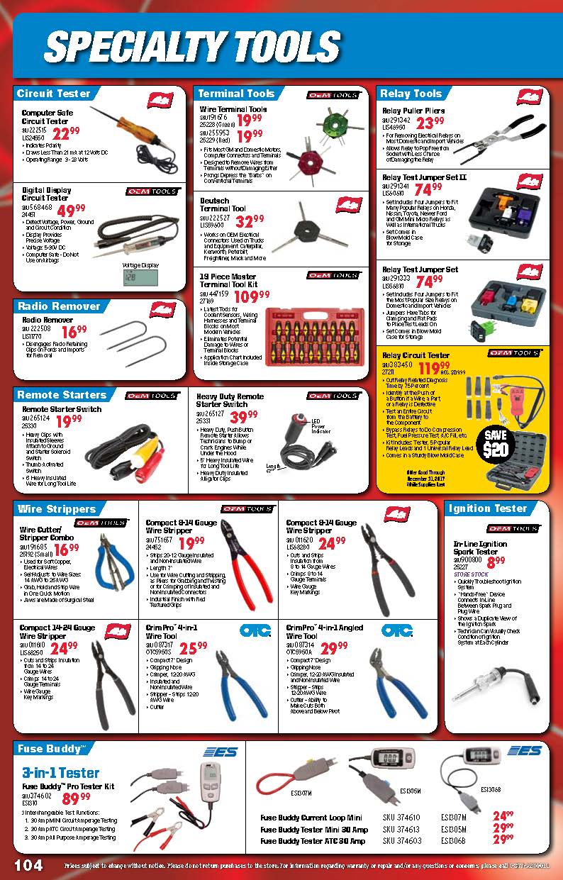 Tools & Equipment Quarterly