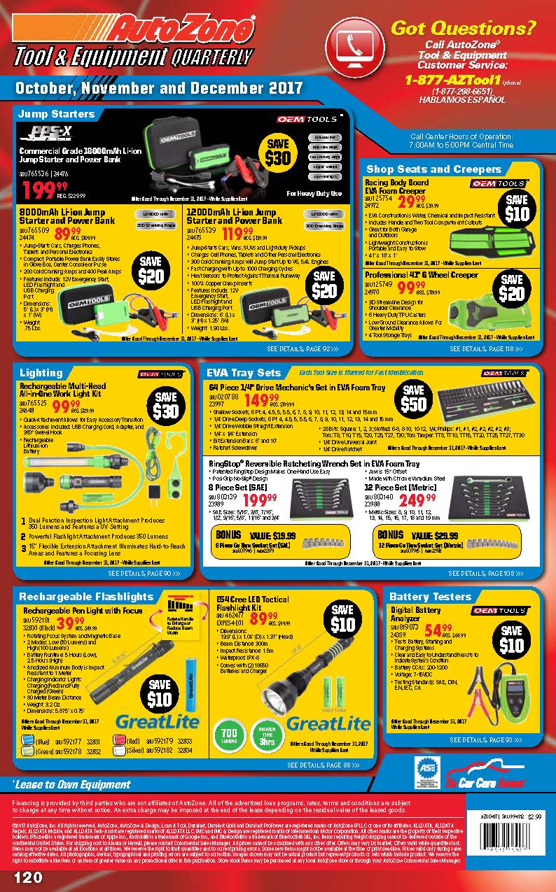 Tools & Equipment Quarterly