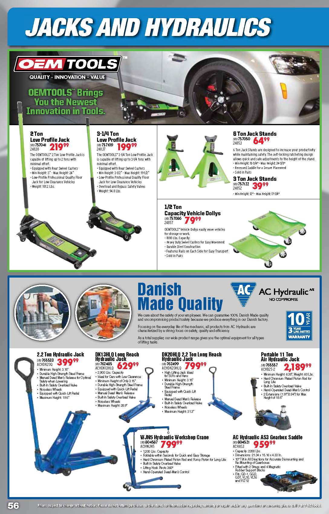 Tools & Equipment Quarterly