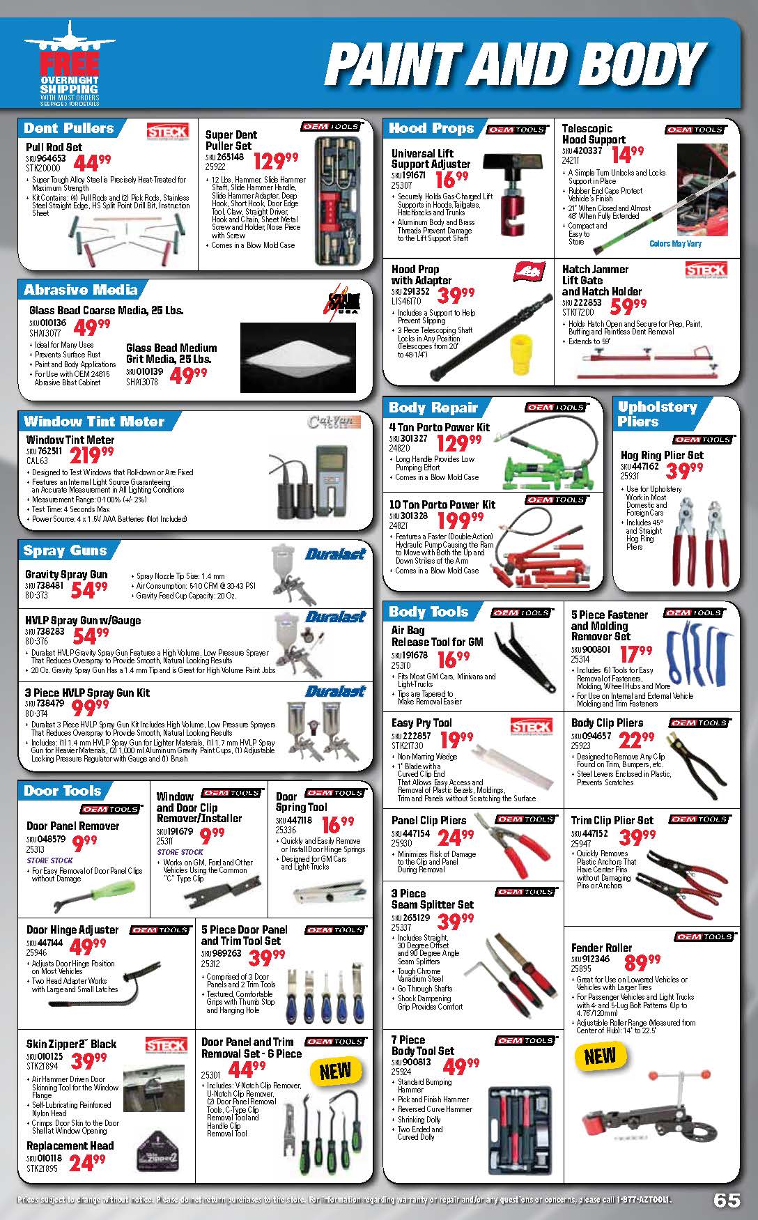 Tools & Equipment Quarterly