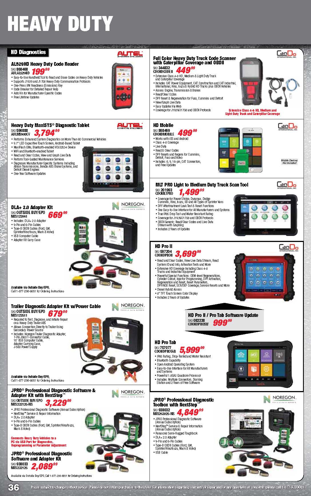 Tools & Equipment Quarterly