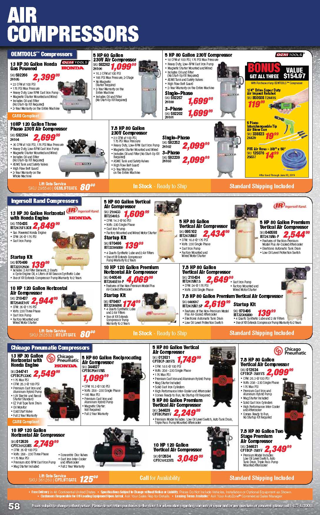 Tools & Equipment Quarterly