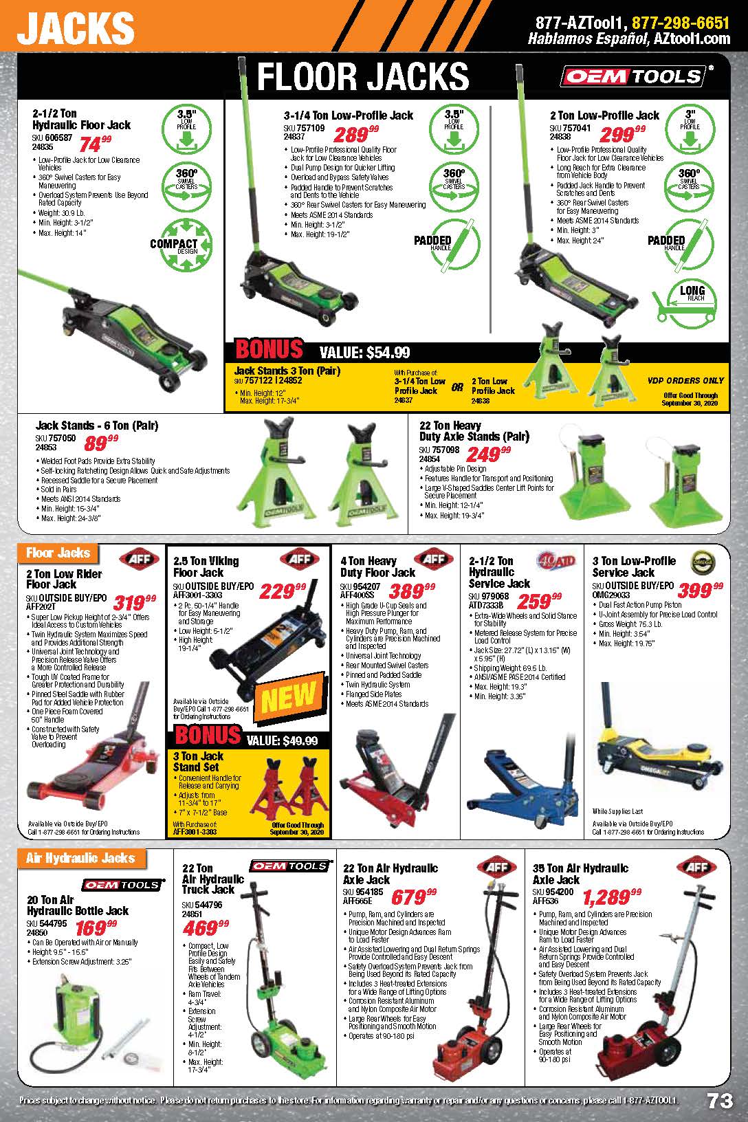 Tools & Equipment Quarterly