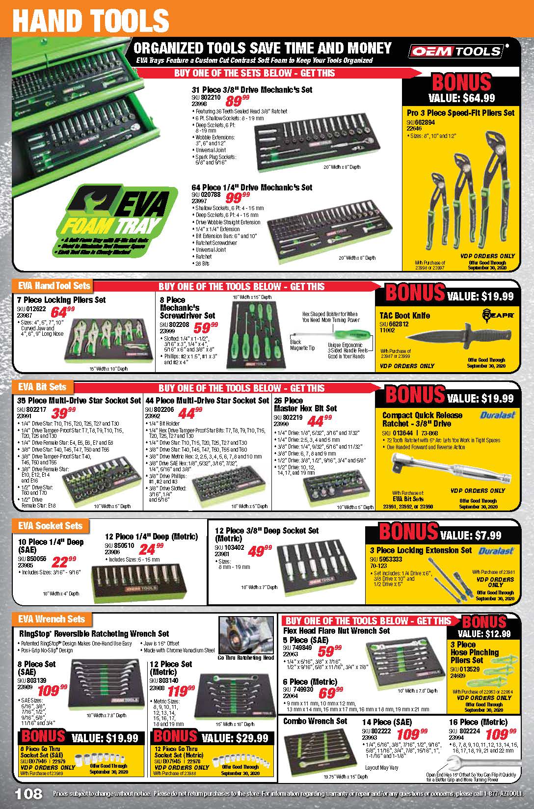Tools & Equipment Quarterly