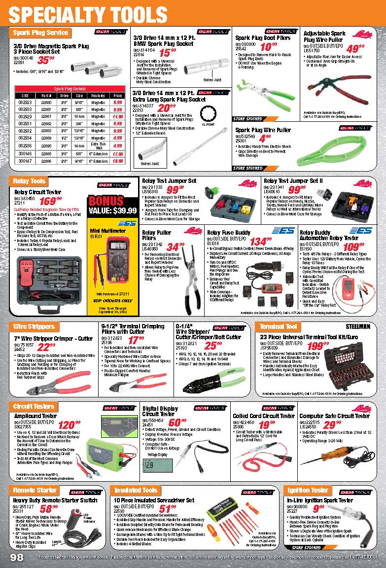 Tools & Equipment Quarterly