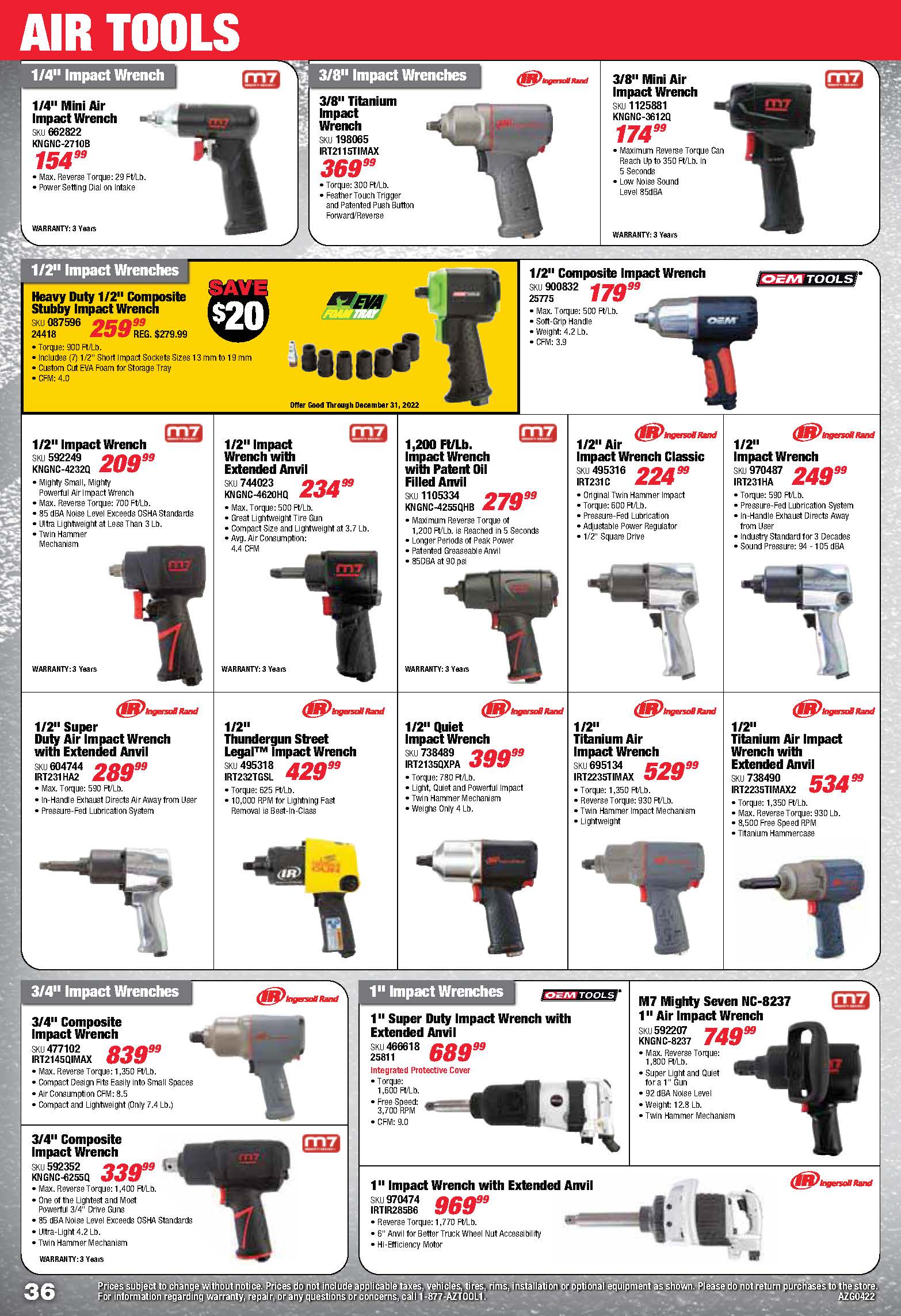 Tools & Equipment Quarterly