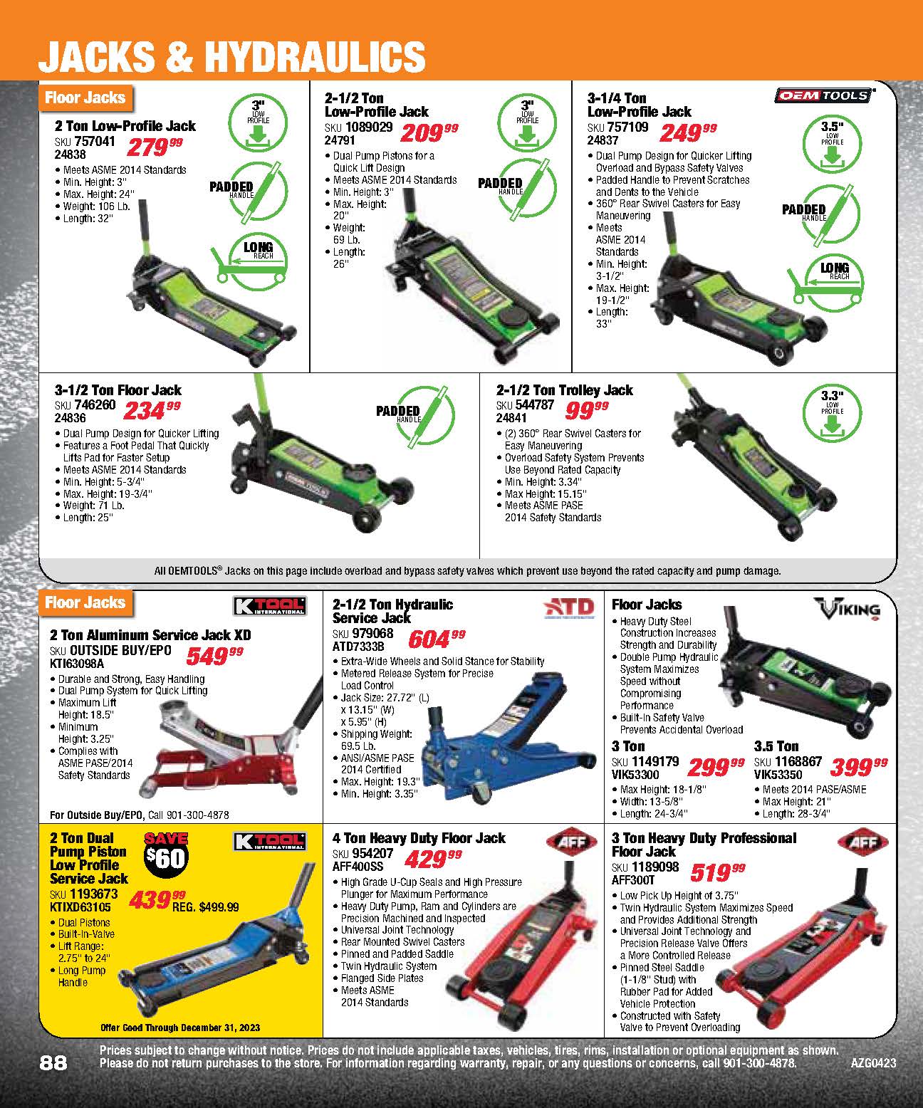 Jacks & Hydraulics