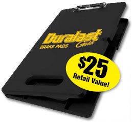 Duralast Gold Clipboard - $25 Retail Value!